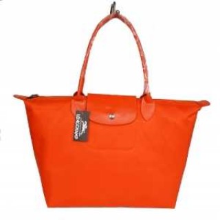 Sac Boutique Longchamps Logo soldes Shopping Le Pliage Rouge